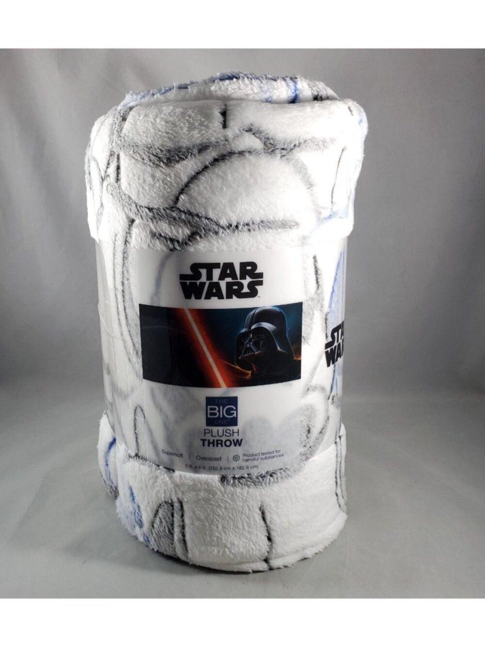 Star Wars Stormtroopers Supersoft Plush Throw White Kohls The Big One New